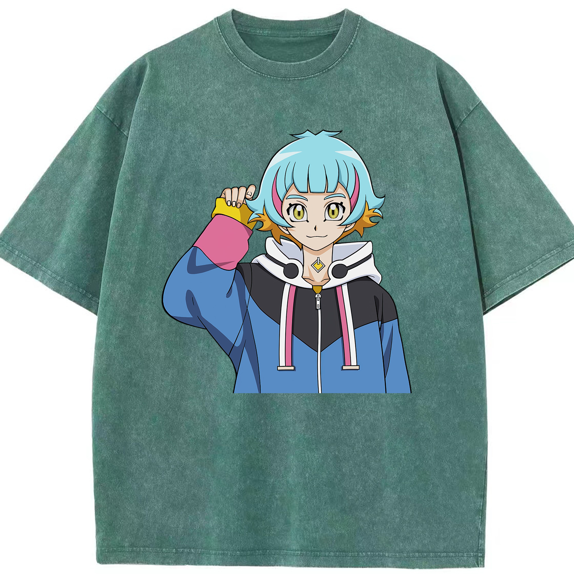 （画像用） 遊☆戯☆王 Yu-Gi-Oh! 綿100% ヴィンテージ風 半袖Tシャツ（フロントプリント）